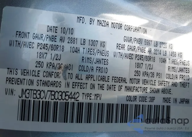 JM3TB3CV7B0305442: 42680176