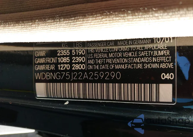 WDBNG75J22A259290: 42680273