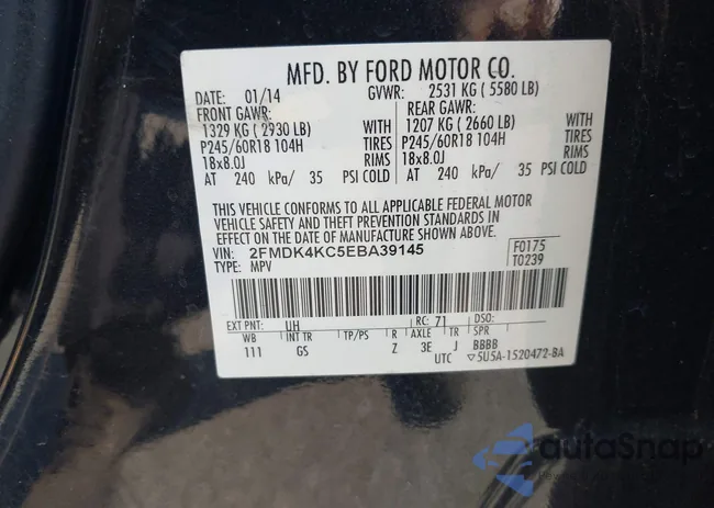 2FMDK4KC5EBA39145: 42681399