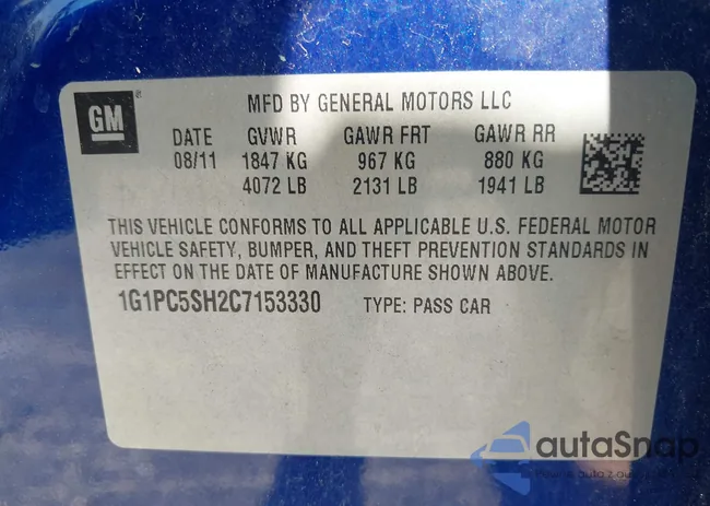 1G1PC5SH2C7153330: 42681418