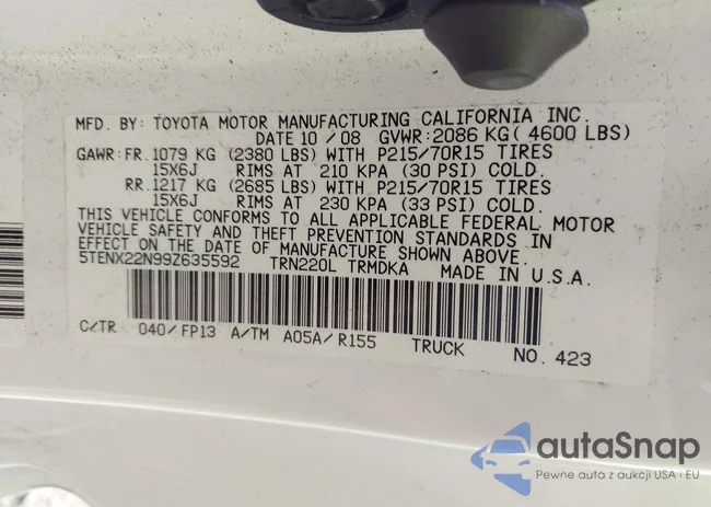 5TENX22N99Z635592: 42681451