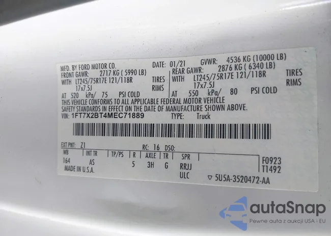 1FT7X2BT4MEC71889: 42681640