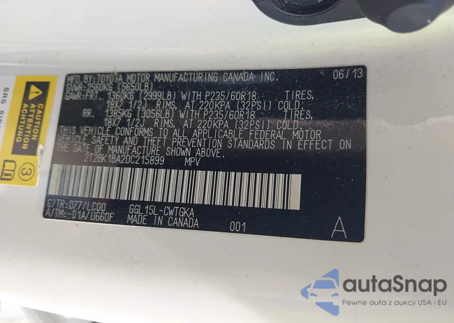 2T2BK1BA2DC215899: 42681694