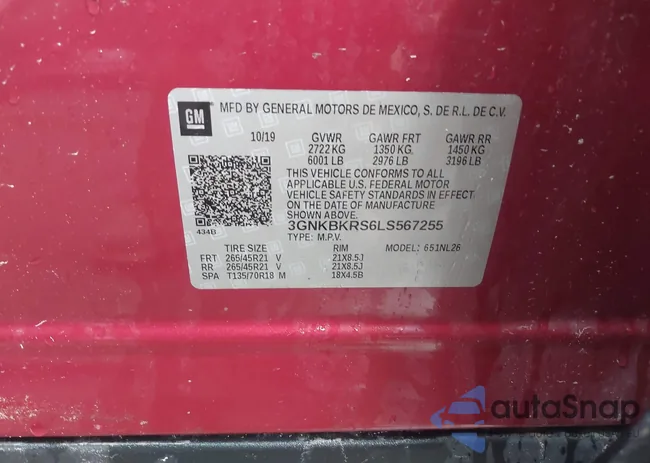 3GNKBKRS6LS567255: 42681795