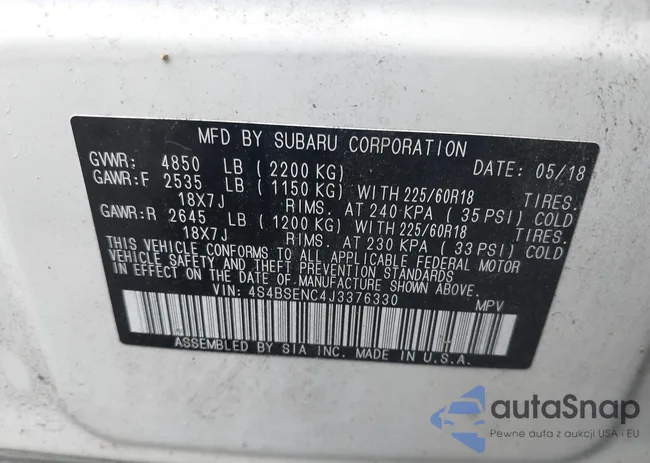 4S4BSENC4J3376330: 42680975