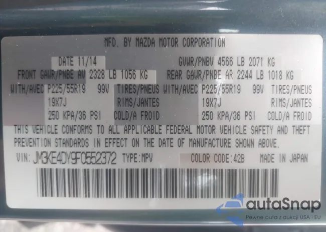 JM3KE4DY9F0552372: 42681005