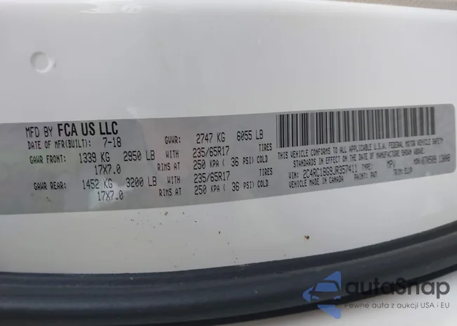 2C4RC1BG9JR357411: 42681138