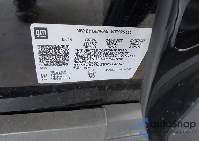 1GYS8GRL2SR314698: 42682330