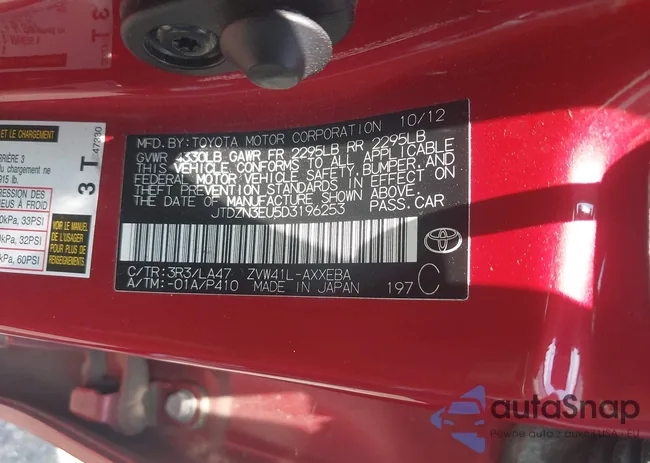 JTDZN3EU5D3196253: 42682431