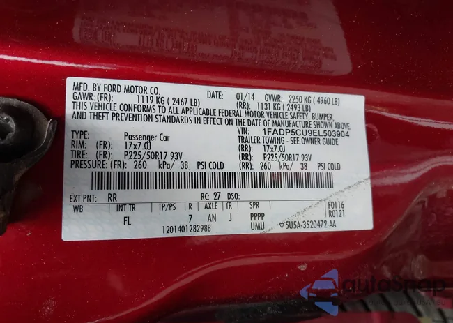 1FADP5CU9EL503904: 42682672