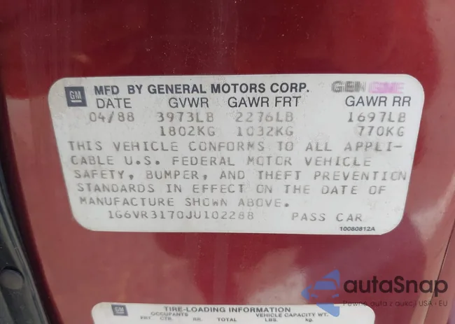 1G6VR3170JU102288: 42681897