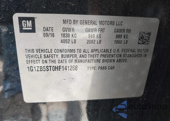 1G1ZB5ST0HF141268: 42681981