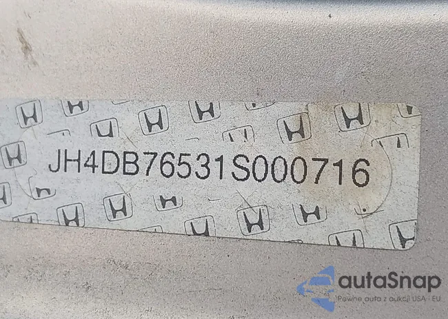 JH4DB76531S000716: 42683280