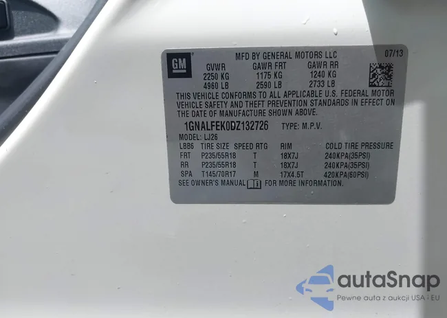 1GNALFEK0DZ132726: 42683287