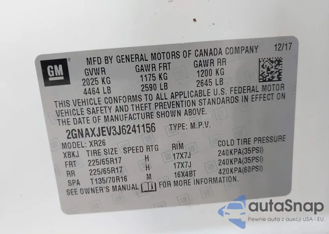 2GNAXJEV3J6241156: 42683371