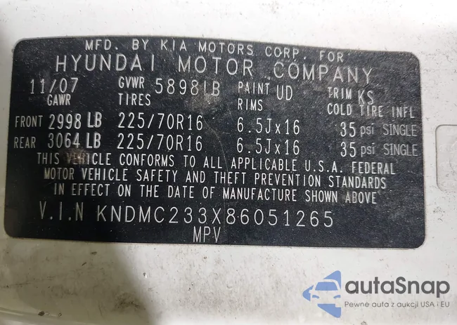 KNDMC233X86051265: 42683479