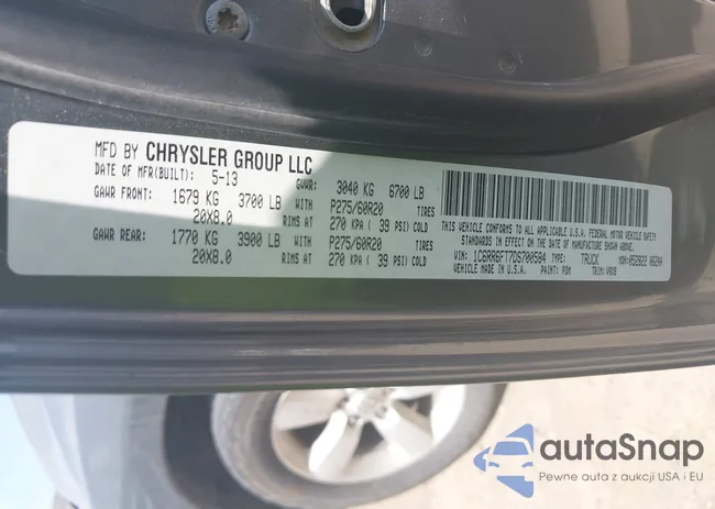 1C6RR6FT7DS700584: 42683580