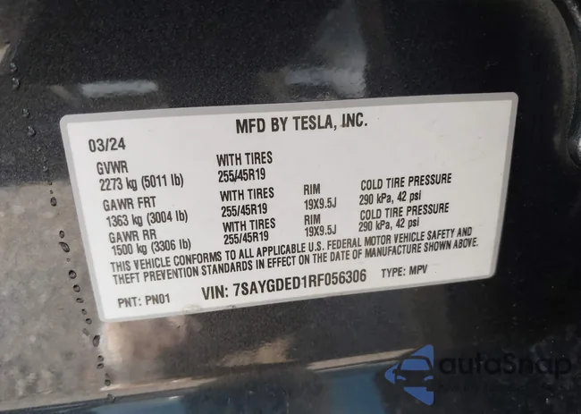 7SAYGDED1RF056306: 42683616