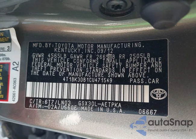 4T1BK3DB1CU471549: 42683806