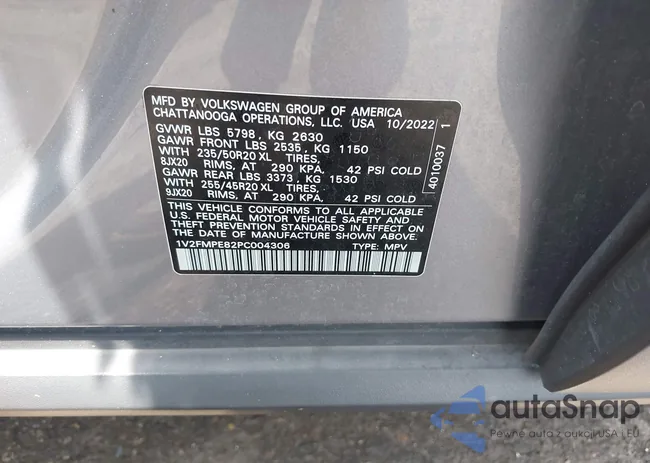 1V2FMPE82PC004306: 42683814