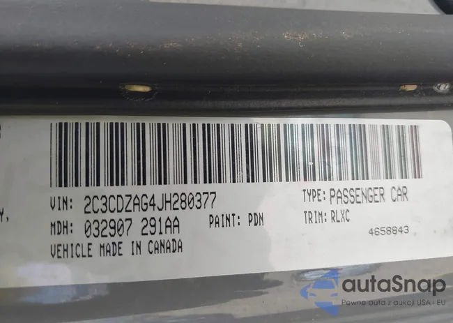2C3CDZAG4JH280377: 42682893