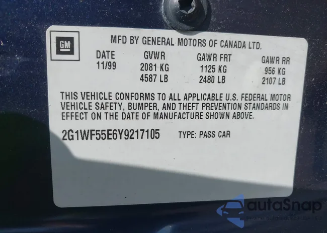 2G1WF55E6Y9217105: 42683032