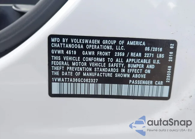 1VWAT7A36GC062327: 42683047