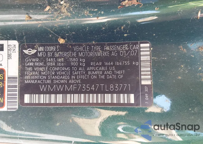 WMWMF73547TL83771: 42683154