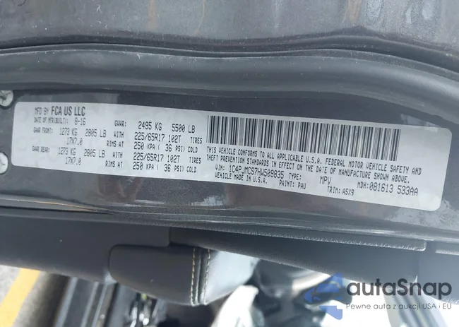 1C4PJMCS7HW509835: 42683258