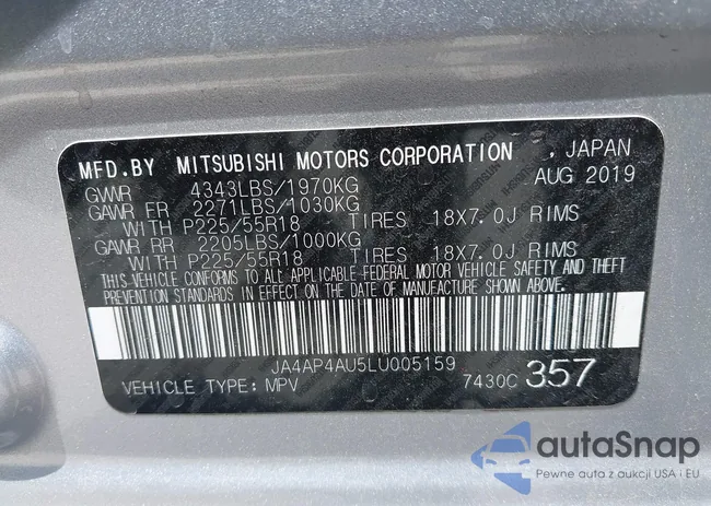 JA4AP4AU5LU005159: 42684367