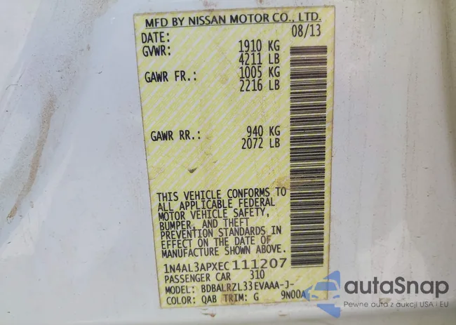 1N4AL3APXEC111207: 42684437