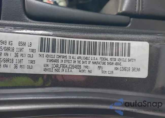 1C4RJFBG4JC264839: 42684653