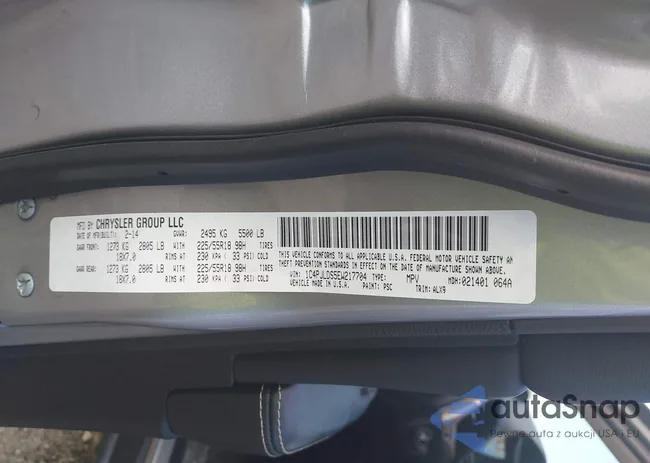 1C4PJLDS5EW217704: 42684700