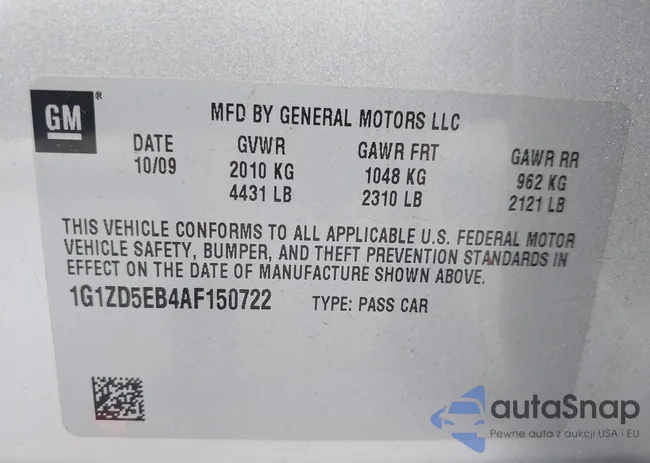 1G1ZD5EB4AF150722: 42684760