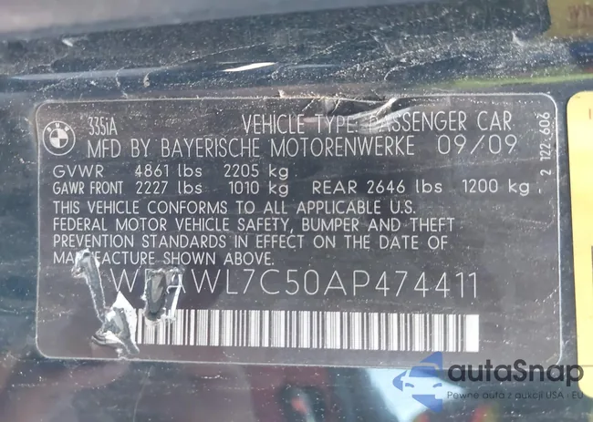 WBAWL7C50AP474411: 42684795