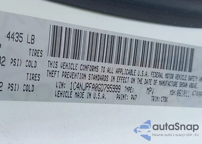 1C4NJPFA0GD795999: 42684807