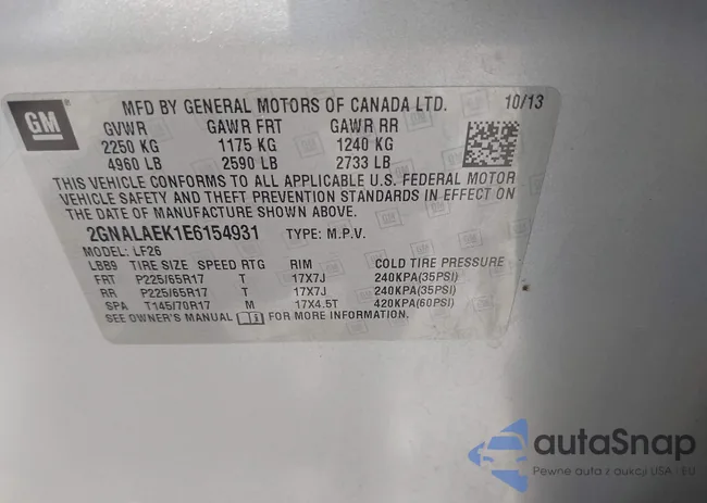 2GNALAEK1E6154931: 42684053