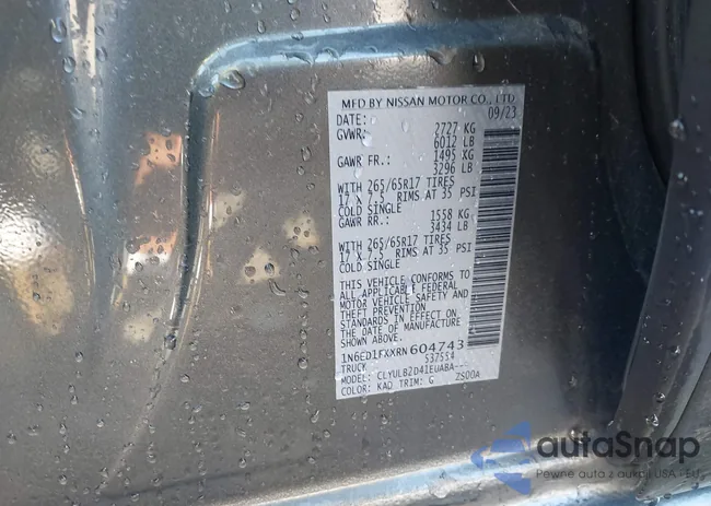 1N6ED1FKXRN604743: 42684065