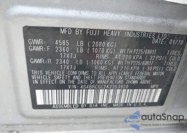 4S4BRCGC2A3353920: 42684219