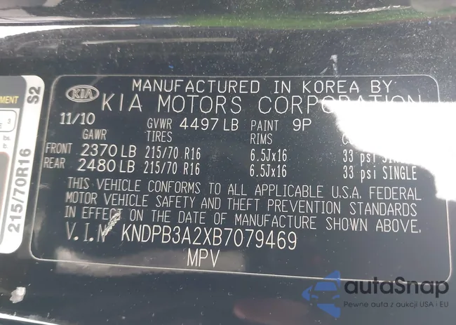 KNDPB3A2XB7079469: 42685309