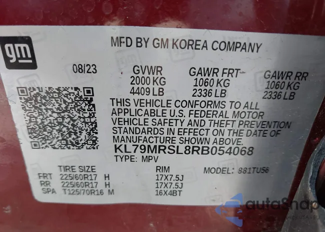 KL79MRSL8RB054068: 42685630