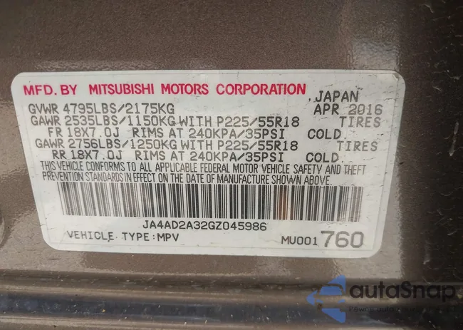 JA4AD2A32GZ045986: 42685690