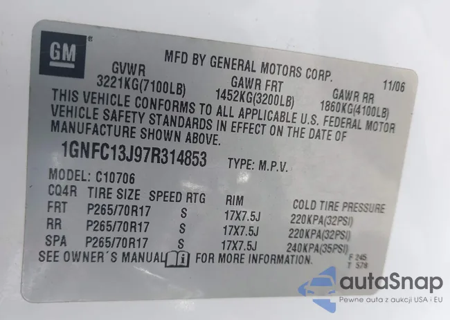 1GNFC13J97R314853: 42684980