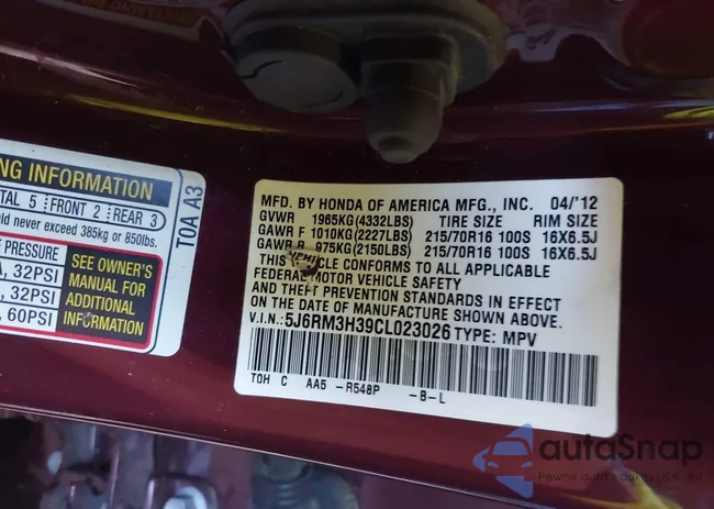 5J6RM3H39CL023026: 42685144