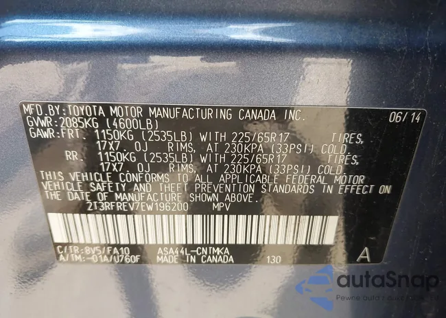 2T3RFREV7EW196200: 42686414