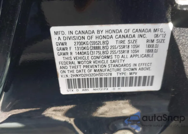 2HNYD2H32DH501078: 42686452