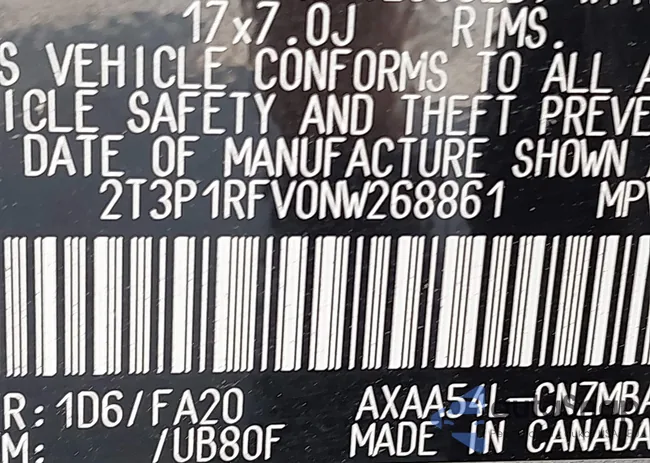 2T3P1RFV0NW268861: 42686468