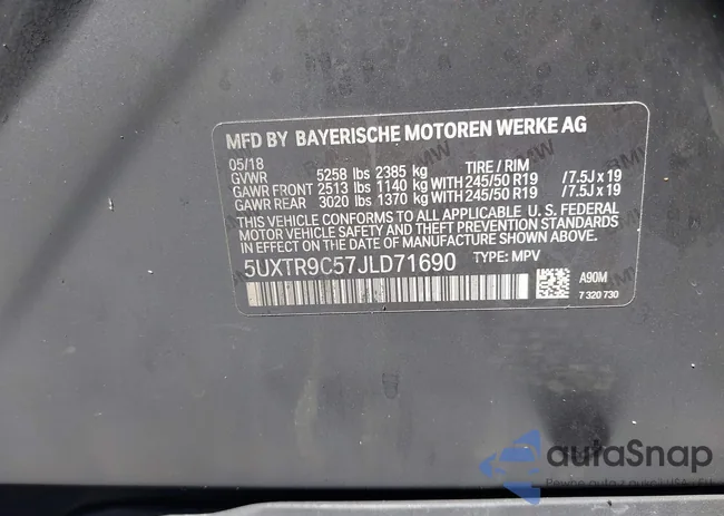 5UXTR9C57JLD71690: 42686504