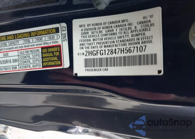 2HGFG12847H567107: 42686559