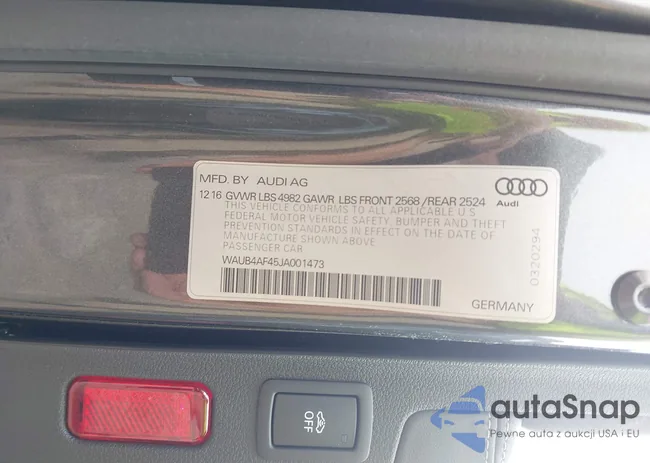 WAUB4AF45JA001473: 42686089